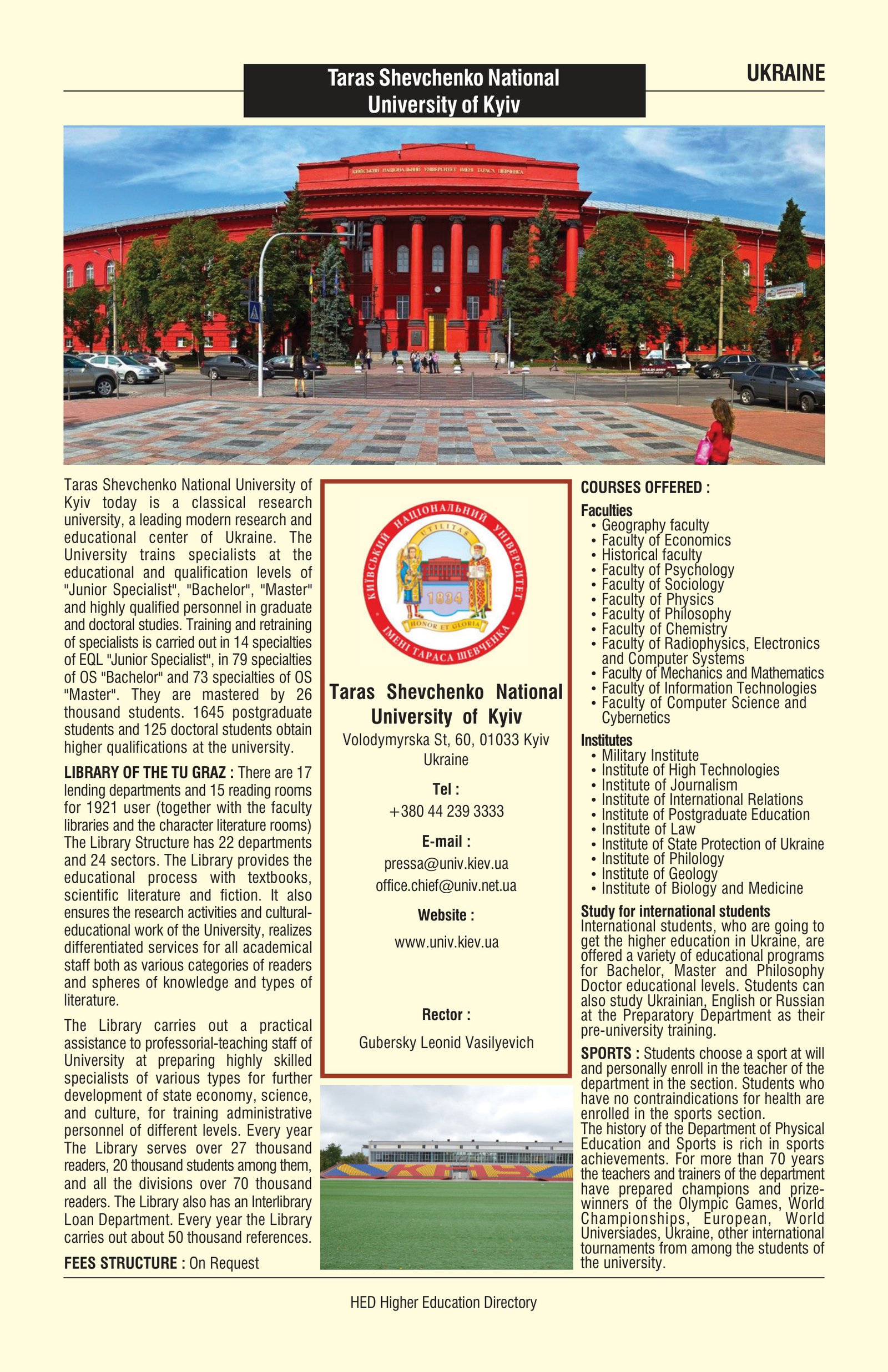 Higher Education Directory | HED