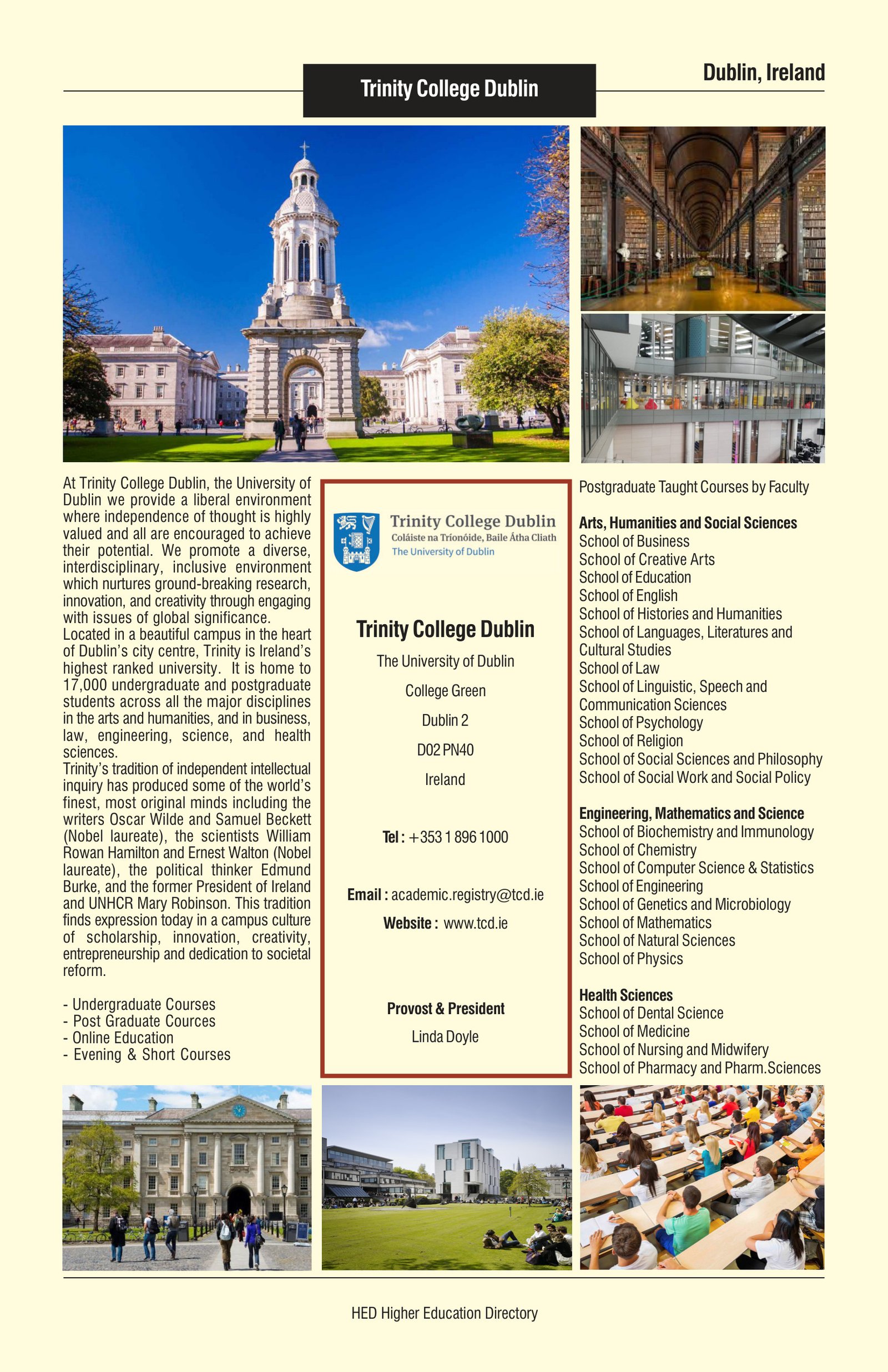 Higher Education Directory | HED