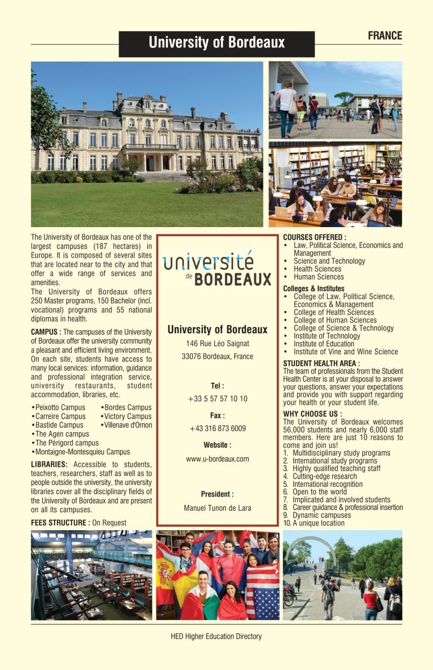 University of Bordeaux France